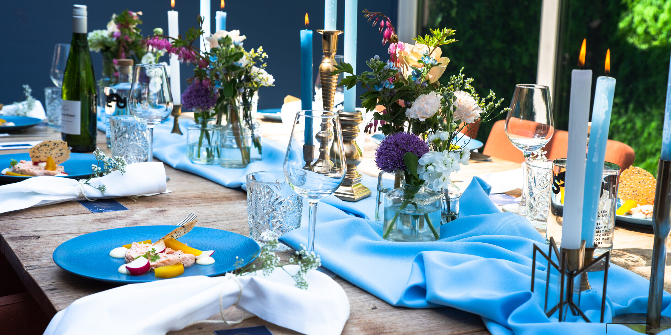 bruiloft styling diner tafel